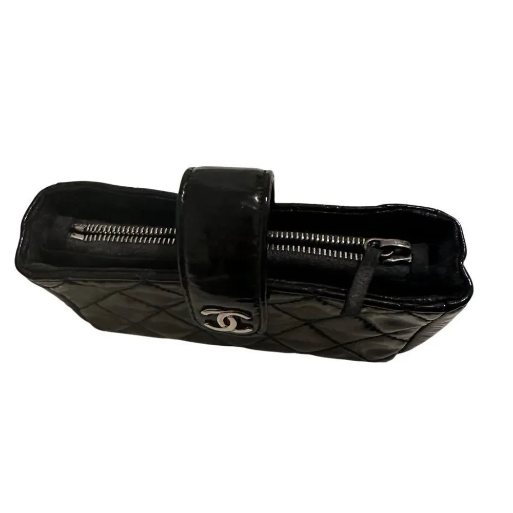 Chanel Black Quilted Pouch